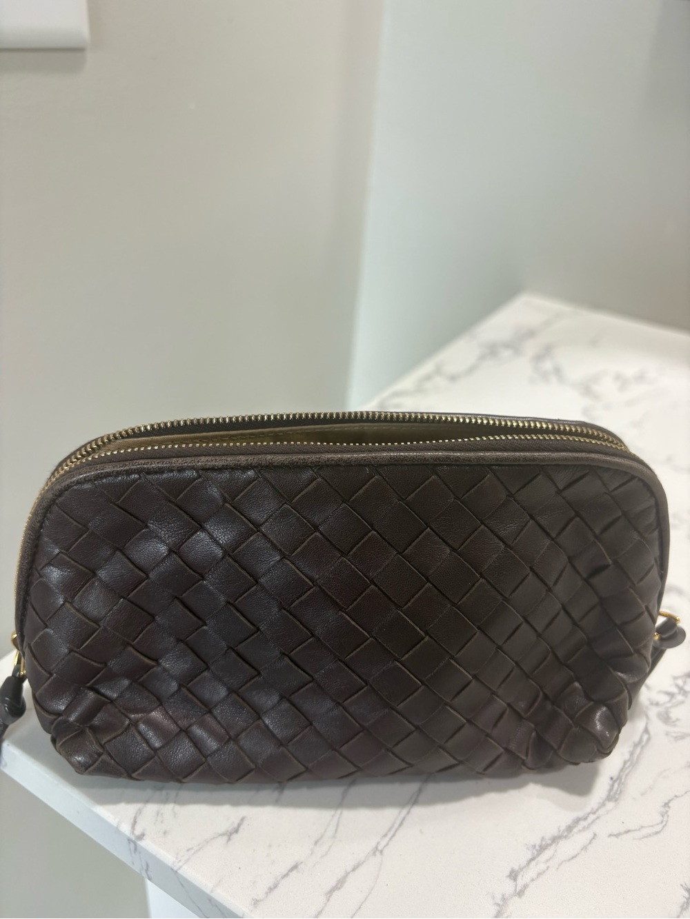 Bottega Veneta Dark Brown pouch